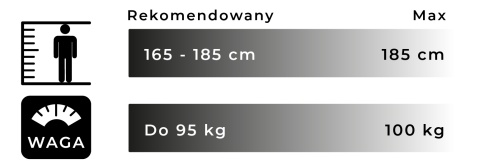 Materiałowy Fotel PHANTOM: Large Size – Czarny Diamond White