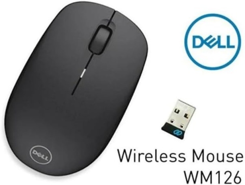 Mysz bezprzewodowa Dell WM126 USB czarna